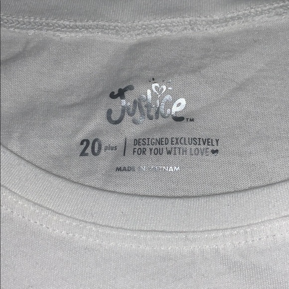 White justice Tee - Picture 3 of 3